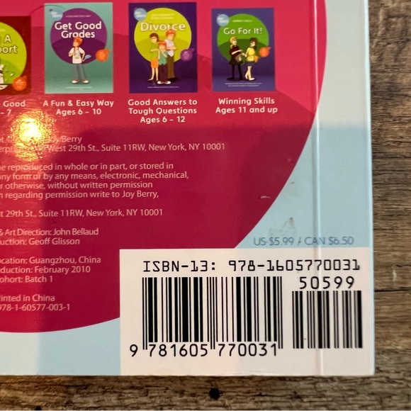 I Love Grandmas and Grandpas (Teach Me About) Board Children's Book by Joy Berry - Picture 4 of 4